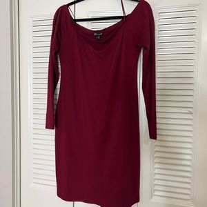 Red Dress Express Long Sleeve knee length